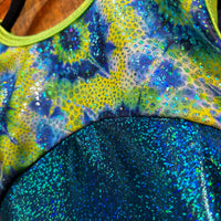 T&P Coral Hologram Shine Gymnastics Leotard