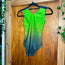 Green Face Tank Gymnastics leotard