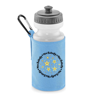 Katie Meghan Boutique Mini Butterfly Boys Sky Blue Water Bottle and Holder