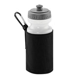 Water Bottle and Holder - Black
