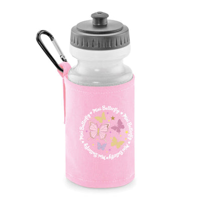 Katie Meghan Boutique Mini Butterfly Ballet Pink Water Bottle and Holder
