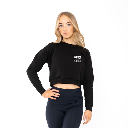 Reach For The Stars Adult Cropped Sweatshirt