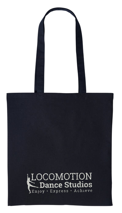 Locomotion Dance Studios Silver Glitter Canvas Shopper