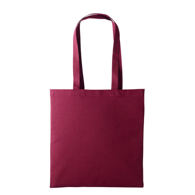 Canvas Shopper - Burgundy