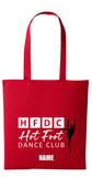Hot Foot Dance Club Canvas Shopper