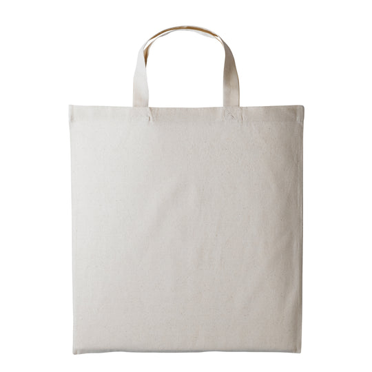 Short Handle Canvas Shopper - Natural