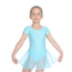 Roch Valley Cap Sleeved Leotard with Attached Georgette Skirt - Aqua