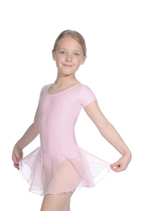 Roch Valley Cap Sleeved Leotard with Attached Georgette Skirt