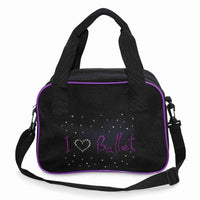 Roch Valley Black 'I Love Ballet' Dance Bag