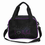Roch Valley Black 'I Love Ballet' Dance Bag