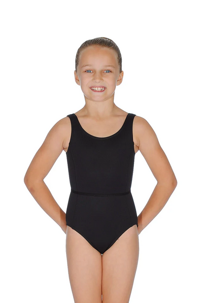 EntertainArts Roch Valley Black Tank Leotard With Belt
