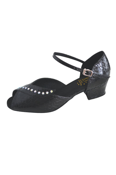 Roch Valley Betty Wide Fit Diamante Design 1.6" Cuban Heel