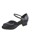 Roch Valley Betty Wide Fit Diamante Design 1.6" Cuban Heel
