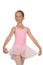 Roch Valley Sleeveless Round Neck Leotard with Attached Wrap-over Chiffon Skirt