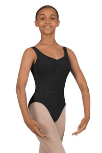 Roch Valley Tank Leotard with Fixed Ruche & Belt