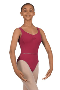 Roch Valley Tank Leotard with Fixed Ruche & Belt