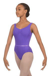 Roch Valley Tank Leotard with Fixed Ruche & Belt