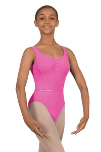 Roch Valley Tank Leotard with Fixed Ruche & Belt