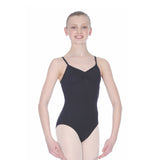 Roch Valley Ruche Front Camisole Leotard - Black