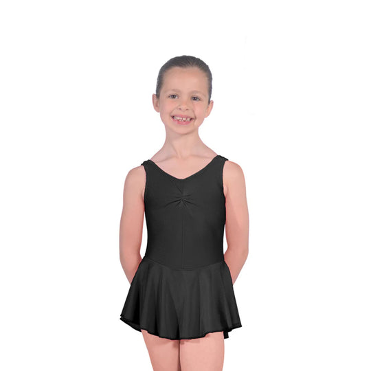Roch Valley Skirted Ruched Front Leotard - Black