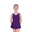 Roch Valley Skirted Ruched Front Leotard - Purple