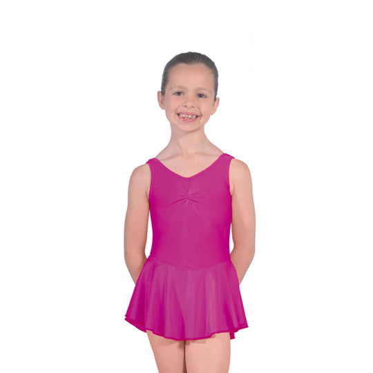 Roch Valley Skirted Ruched Front Leotard - Raspberry