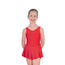 Roch Valley Skirted Ruched Front Leotard - Red