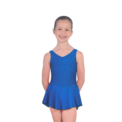 Roch Valley Skirted Ruched Front Leotard - Royal