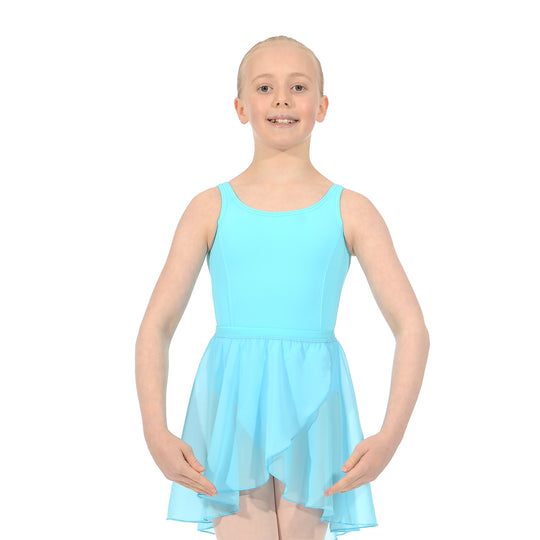 Roch Valley Elasticated Wrap-Over Chiffon Skirt - Pale Blue