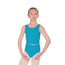 Roch Valley Cotton Lycra Sleeveless Leotard - Aqua