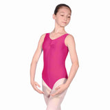 Roch Valley Sheree Ruched Front Tank Leotard - Raspberry