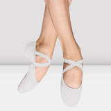 Bloch Performa Kids Split Sole Canvas Ballet Shoe C Width White