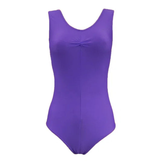 Angela Pinched Front Leotard - Delphinium