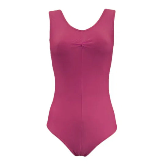 Angela Pinched Front Leotard - Mulberry