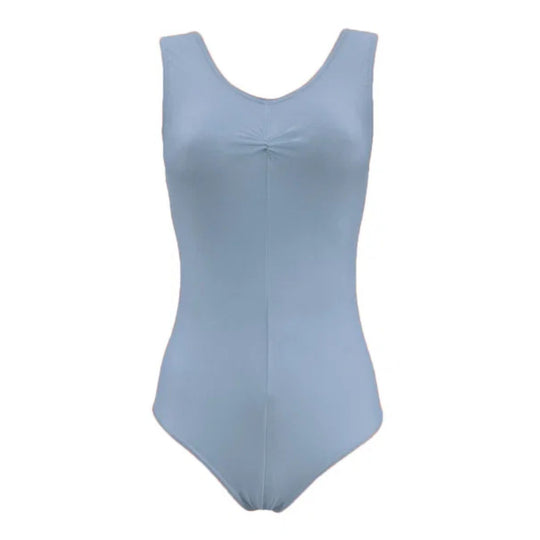 Angela Pinched Front Leotard - Pale Blue