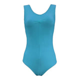 Angela Pinched Front Leotard - Turquoise