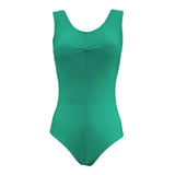 Angela Pinched Front Leotard - Vert Green