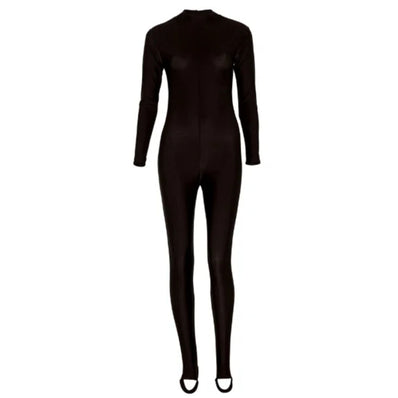 Bonnie Long Sleeve Catsuit - Black