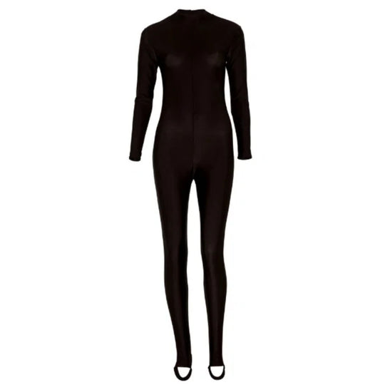 Bonnie Long Sleeve Catsuit - Black