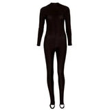 Bonnie Long Sleeve Catsuit - Black