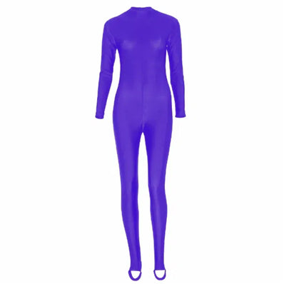 Bonnie Long Sleeve Catsuit - Delphinium