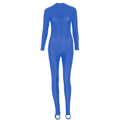 Bonnie Long Sleeve Catsuit - Royal