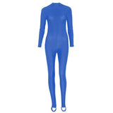 Bonnie Long Sleeve Catsuit - Royal