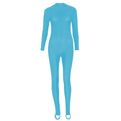 Bonnie Long Sleeve Catsuit - Turquoise