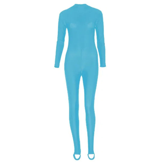 Bonnie Long Sleeve Catsuit - Turquoise