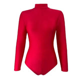Dandy Long Sleeve Leotard - Red