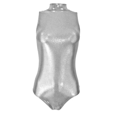 Firecracker Bombshell Leotard - Silver