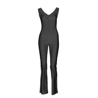 Jiggy Pinched Front Catsuit - Black