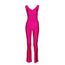 Jiggy Pinched Front Catsuit - Flo Pink