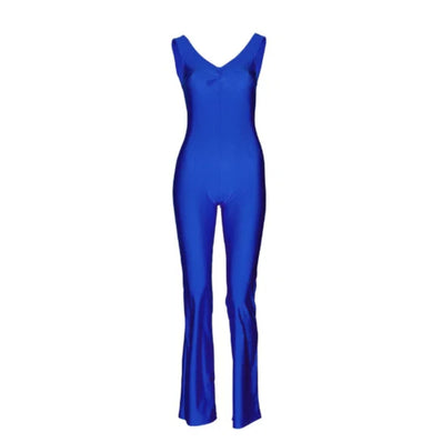 Jiggy Pinched Front Catsuit - Royal
